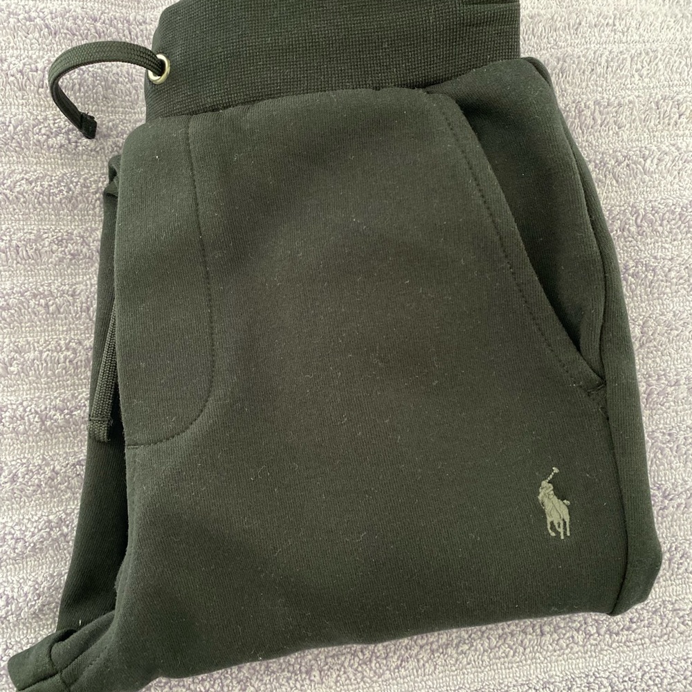 Polo By Ralph Lauren Black Jogger Sweatpants